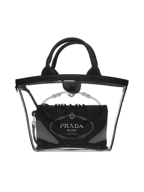 pochette prada a busta|prada clear tote bag.